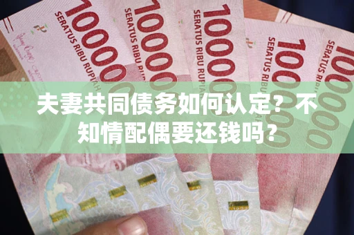北京夫妻共同债务如何认定？不知情配偶要还钱吗？